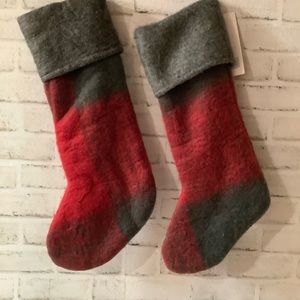 Rachel Ashwell 2Pc Mohair Fur Cuff Stockings